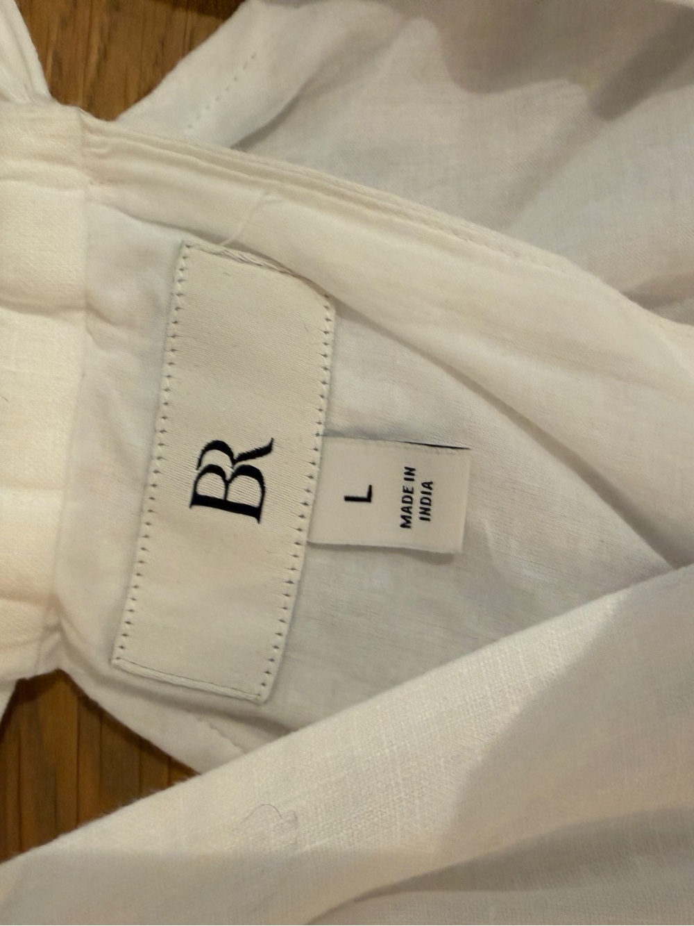 Banana Republic White 100% Linen Halter Top Size L - Picture 4 of 4